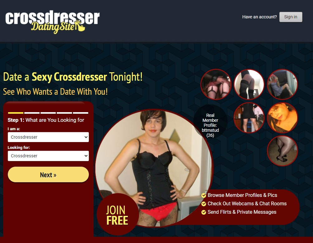 Crossdresser dating site